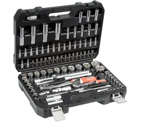 YATO Sada nástrčných klíčů 1|2" a 1|4" s ráčnou / Bity / Gola / Inbus / 94 ks