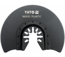 YATO Segmentový pilový list pro multifunkci na dřevo a plast / HSS / Průměr 88 mm / Rozteč zubů 1.4 mm