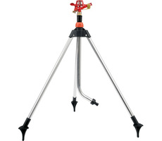 YATO Impulzní zavlažovač na trojnožce / Výška 65-93 cm / Rychlospojka 1|2" / Výseč postřiku 45-360° / Rozsah 24 m
