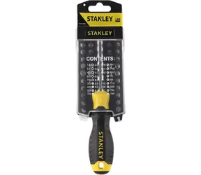 Stanley Šroubovák s bity (34 ks) / Ploché | Křížové | TORX | Inbus
