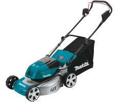 Makita DLM460Z / Aku Sekačka na trávu / 2x18V / 3300 ot-min / až 800 m2 / záběr 46 cm / koš 60 l / bez Aku