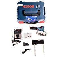 BOSCH GKS 12V-26 - 2x aku / Aku kotoučová pila / 12V / 1400 ot-min / průměr 85mm / hl. řezu 26.5mm / 2x aku a nabíječka