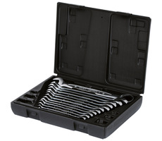 KS Tools GEARplus Souprava ráčnových plochých klíčů s očkem 12 dílná