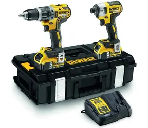 DeWalt DCK266P2 / Sada Aku nářadí příklepová vrtačka & rázový utahovák / 18V / 2x 5Ah / kufr