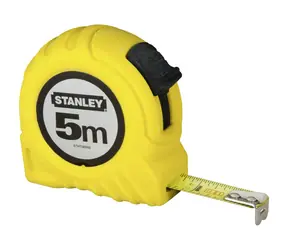 Stanley 1-30-497 / Metr svinovací 5m|16ft / žlutá ocelová páska 19 mm / tř. př. II