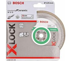 BOSCH Standard for Ceramic 2608615138 / Diamantový kotouč / X-LOCK / 125x22.23 mm / Šířka řezu 1.6 mm