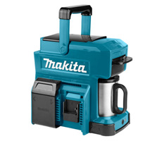 Makita DCM501Z / Aku Kávovar / 10.8V - 18V / 240 ml / typ kávy: mletá a ESE pody / Hmotnost 2.2 kg / bez Aku