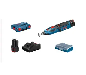 BOSCH 06019C5001 GRO 12V-35 Professional / Aku Rotační nářadí s příslušenstvím / 12V / 2x 2.0 Ah / 5.000 - 35.000 ot-min