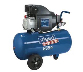 Scheppach HC 54 / Olejový kompresor / 230V / 220 l-m / Tlak 8 bar / 1500W