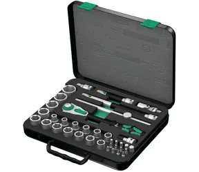 WERA 8100 SC 2 / Ráčnová sada Zyklop Speed / upínací část 1|2" / metrická