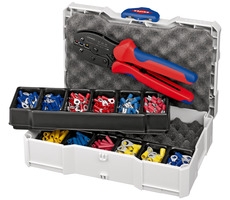 Knipex 979021 Lisovací sortiment pro kabelové spojky s lemovacími kleštěmi 