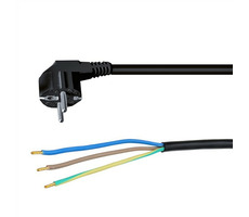 Solight PF04 flexo šňůra 2m černá / 3x 1mm2 