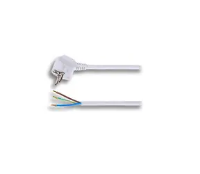 Solight PF01 flexo šňůra 2m bílá / 3x 1mm2 
