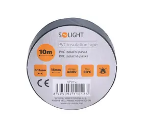 Solight AP01C izolační páska 15mm x 0.13mm x 10m černá