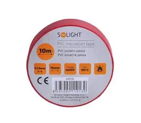 Solight AP01R izolační páska 15mm x 0.13mm x 10m červená