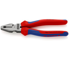 Knipex 02 02 180 Silové kombinované kleště 180mm / tvrdý drát:2.5mm / strunový drát:2.0mm / měděný kabel: 11.5mm & 16mm2