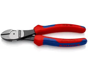 Knipex 74 02 180 SB Silové boční štípací kleště 180mm / polotvrdý: 3.8mm / tvrdý: 2.7mm / strunový: 2.2mm