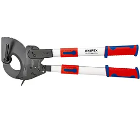 Knipex 95 32 060 Kleště na kabely(princip rohatky se západkou) s teleskopickými rukoje. 630mm / 60mm / 740mm2 / MCM 1400