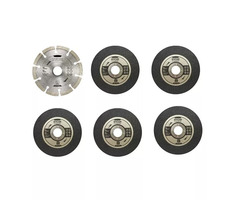 Ryobi RAK6AGD125 sada do 125mm úhlové brusky / 3 ks / do 125mm/ 5x brusný kotouč / 1x diamantový kotouč