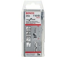 BOSCH 2608633622 / Pilový plátek do kmitací pily T 101 B / HCS / délka: 100 mm / Rozteč zubů: 2.7 mm / 25ks / doprodej