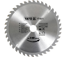 YATO YT-6071 / Pilový kotouč na dřevo / Průměr 250x30 mm / Šířka řezu 3.2 mm / Počet zubů 40