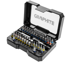 Graphite 56H600 sada bitů 25 mm (60 ks) / Ph & PZ & TRX & Plochý & HEX / 2x Magnetický držák bitů