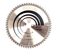 BOSCH Optiline Wood 2608640444 / Pilový kotouč / 254x30mm / Šířka řezu 2.8 mm / 60 zubů / 1 ks / doprodej