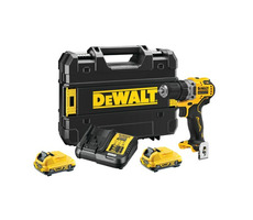 DeWalt DCD701D2 / Aku vrtačka s příslušenstvím / 12V / 10mm sklíčidlo / 2x2.0Ah / 1.500 ot-min / 57.5 Nm