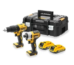 DeWalt DCK2060D2T / Aku sada nářadí / vrtačka DCD778 & rázový utahovák DCF787 / 18 V / 2x 2.0 Ah / nabíječka & kufr