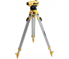 DeWalt DW096PK / Nivelační přístroj se stojanem / Dosah 100m / Zvětšení: 26x / Přesnost: 2 mm / příslušenství