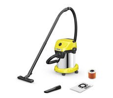 Kärcher WD 3 S / Víceúčelový vysavač s příslušenstvím / 1000W / 17 L / Mokré a suché vysávání