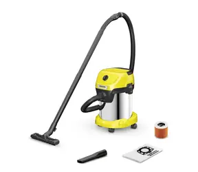 Kärcher WD 3 S / Víceúčelový vysavač s příslušenstvím / 1000W / 17 L / Mokré a suché vysávání
