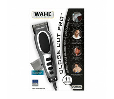 Wahl 20105-0460 Close Cut Pro šedá / zastřihovač vlasů / šířka čepele: 45 mm / min. 0.6mm / 6 nástavců 