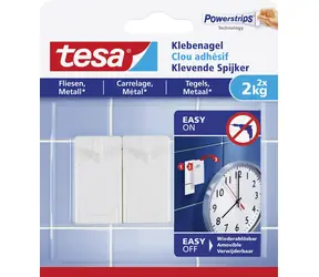 Tesa Powerstrips® 77762 Nalepovací hřebík na dlažbu a kov / Nosnost 2 kg