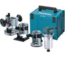 Makita RT0702CX2J / Kombinovaná frézka s příslušenstvím / 710W / Makpac