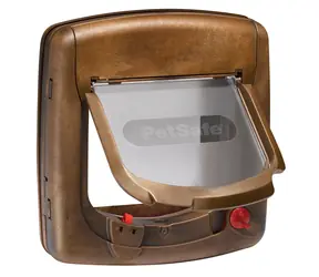 PetSafe Staywell 420 dřevo / Magnetická dvířka / 252 x 241 mm / 175x168 mm / max. šířka ramen: 150mm / max. váha: 7 kg 