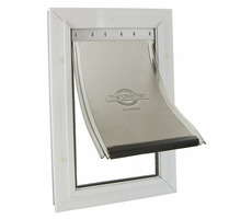 PetSafe Staywell 660 ML hliníková / Dvířka / 692.6 x 417 mm / otvor: 642 x 366 mm / šířka ramen: 349mm / max. 100 kg