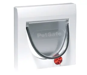 PetSafe Staywell 919 bílá / Dvířka bez tunelu / 224x224mm / otvor:169x169mm / max. šířka ramena: 162mm / max. 7kg