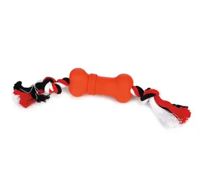 Beeztees Sumo Mini Fit kost 4.5x4.5x11cm červená / Hračka pro psy