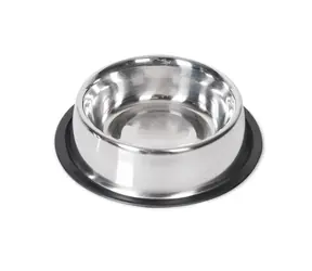 Karlie Nerezová miska s gumovým okrajem 18cm 900ml