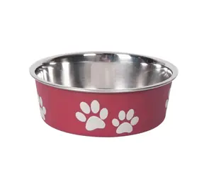 Karlie Miska nerezová s plastovým opláštěním červená 12cm 300ml