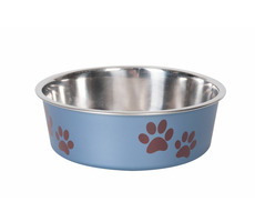 Karlie Miska nerezová s plastovým opláštěním metalická modrá 14cm 450ml