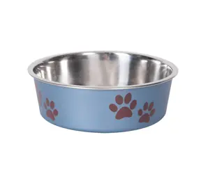 Karlie Miska nerezová s plastovým opláštěním metalická modrá 14cm 450ml