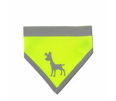 Alcott Reflexní šátek pro psy žlutá - velikost M