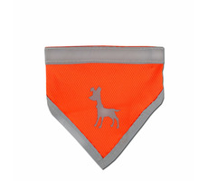 Alcott Reflexní šátek pro psy oranžová - velikost S