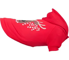 Flamingo Vánoční mikina pro psy červená 25cm