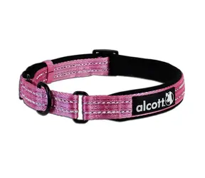Alcott Martingale růžová - velikost M / reflexní obojek pro psy