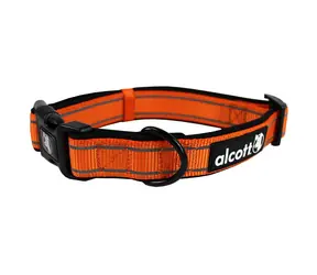 Alcott Reflexní obojek pro psy oranžová - velikost L