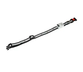 Flamingo LED světelný obojek nylon černá - obvod 45-65cm x 25mm