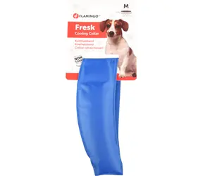 Flamingo chladicí obojek pro psy modrá - velikost M 28-36cm